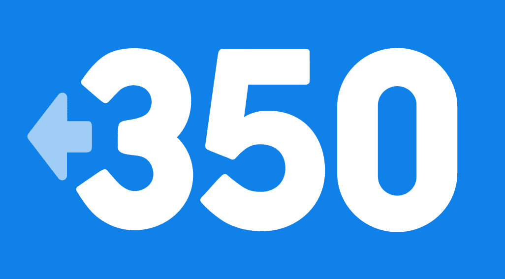 350.org + logo
