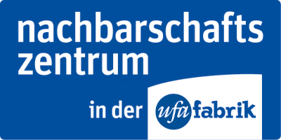 Nachbarschaftszentrum in der ufafabrik + logo
