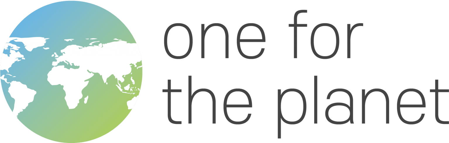 one for the planet + logo