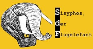 Sisyphos der Flugelefenat logo